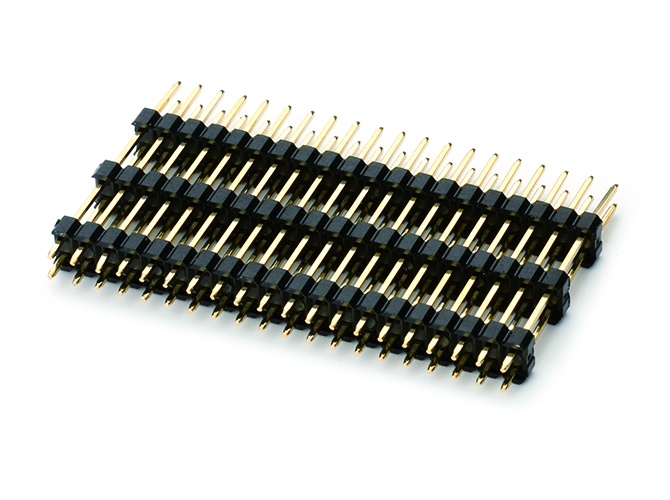 2.54排針2X20P 180度三塑
